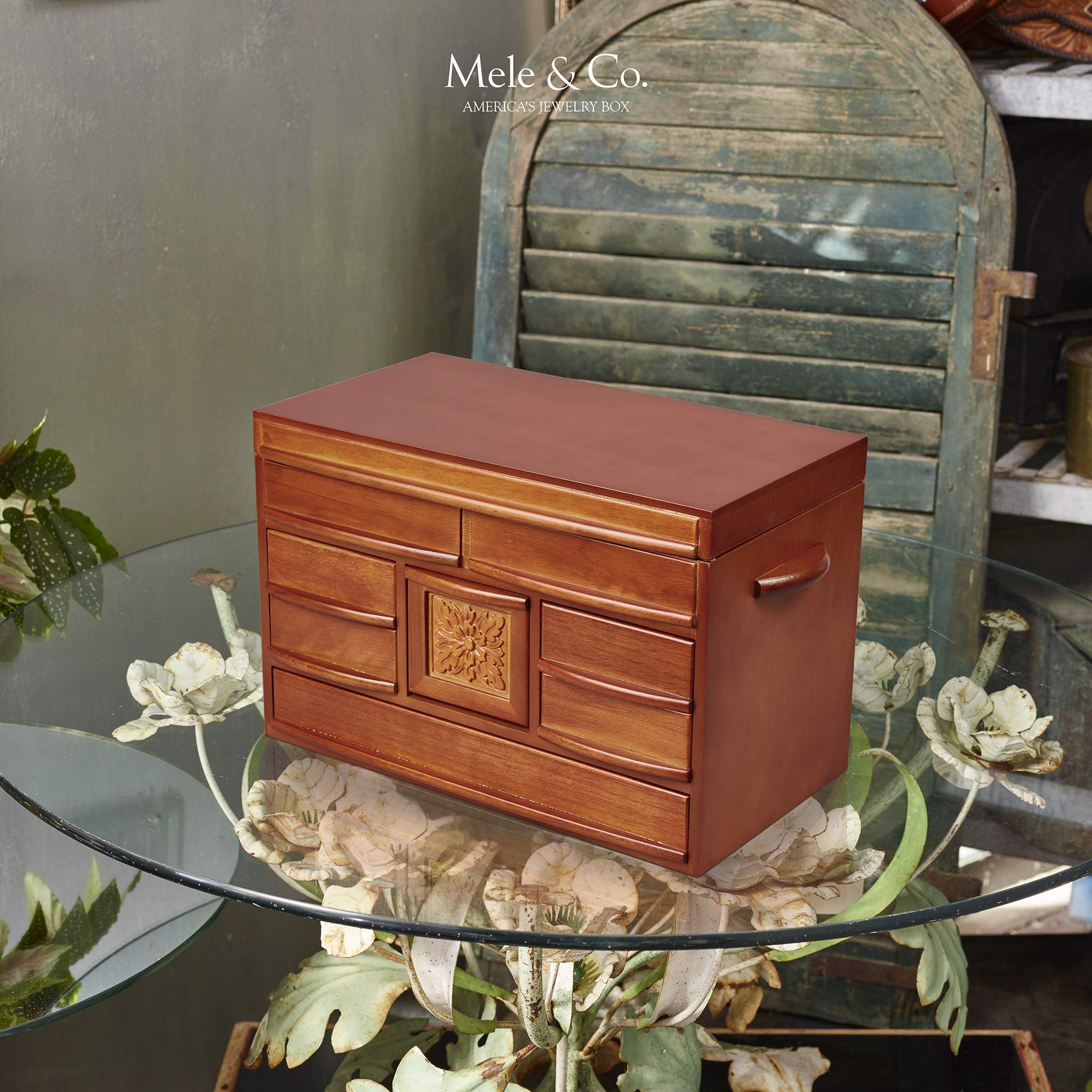 Mele & Co. Since 1912 Empress Wooden Jewelry Organizer Box